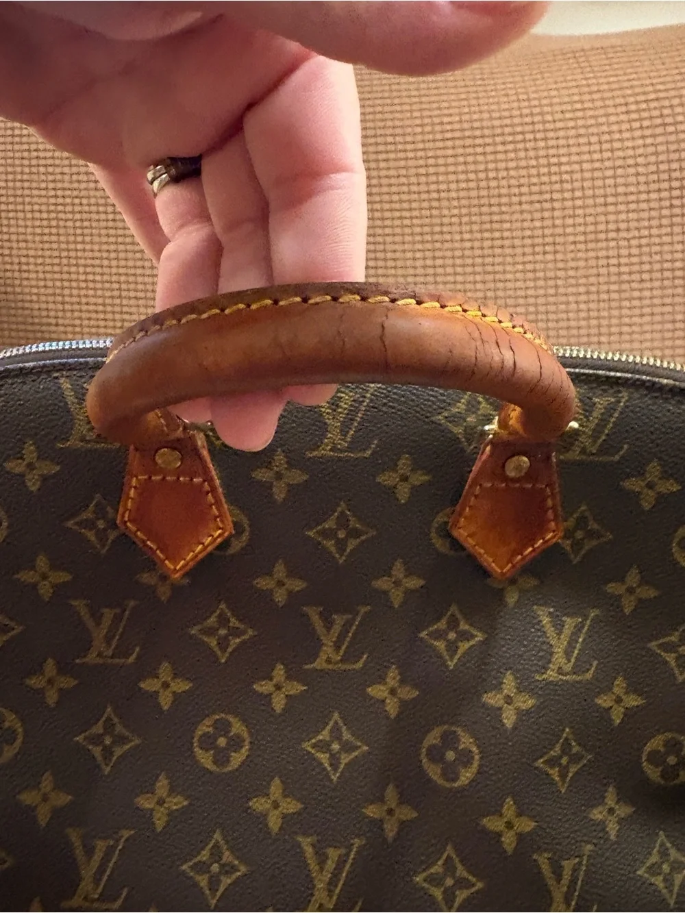 Vintage (2000) Louis Vuitton Monogram Alma  Satchel PM